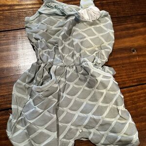 Kickee Pants Light Gray Baby Romper